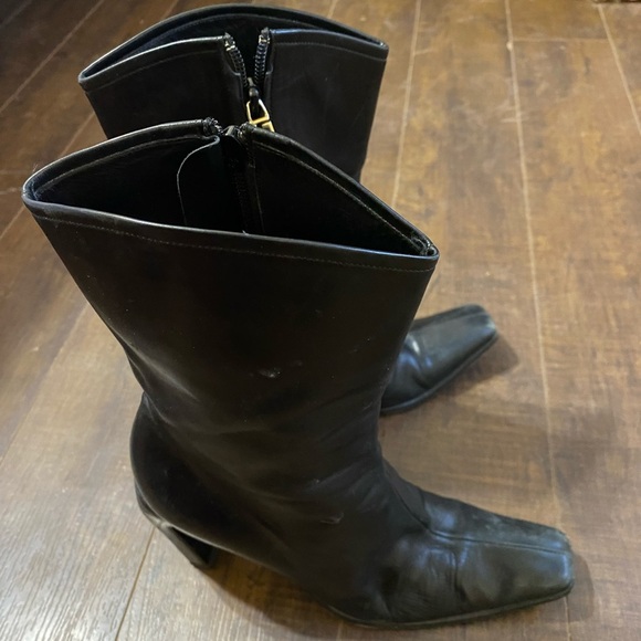 Vintage Gucci by Tom Ford black leather ankle boots belt - Picture 7 of 16